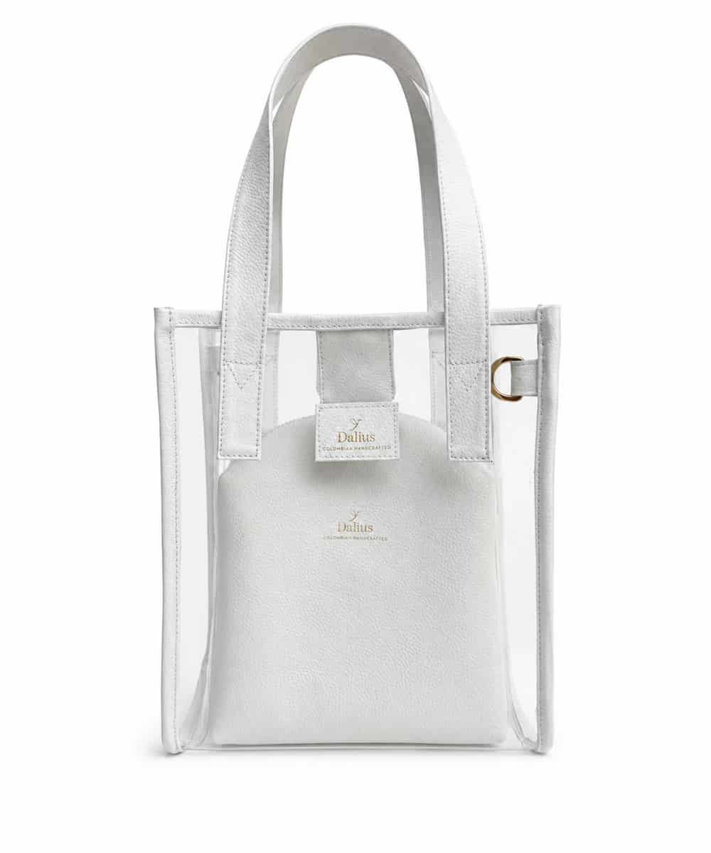 Bolso Transparente Mediano Blanco - miniatura 1