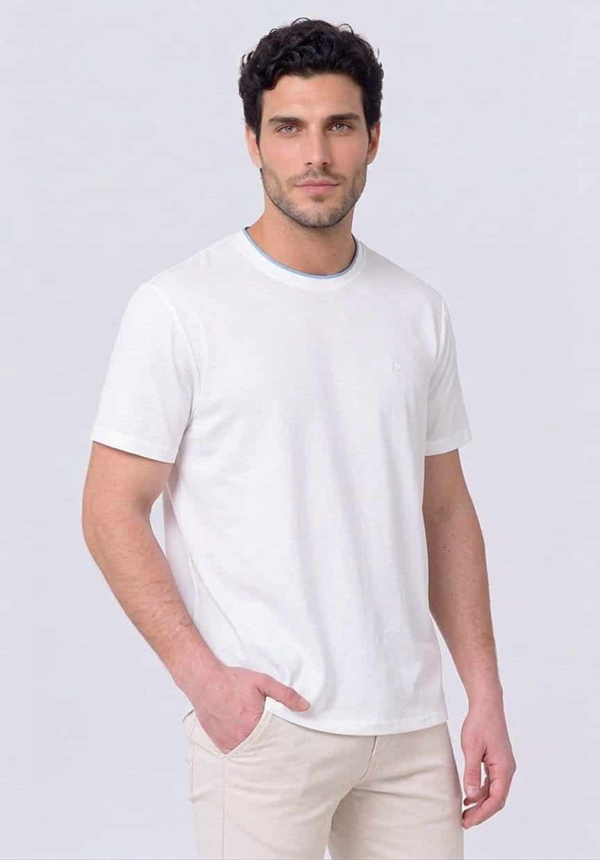 Camiseta cuello redondo en rib para hombre jon sonen 020425005 - miniatura 3