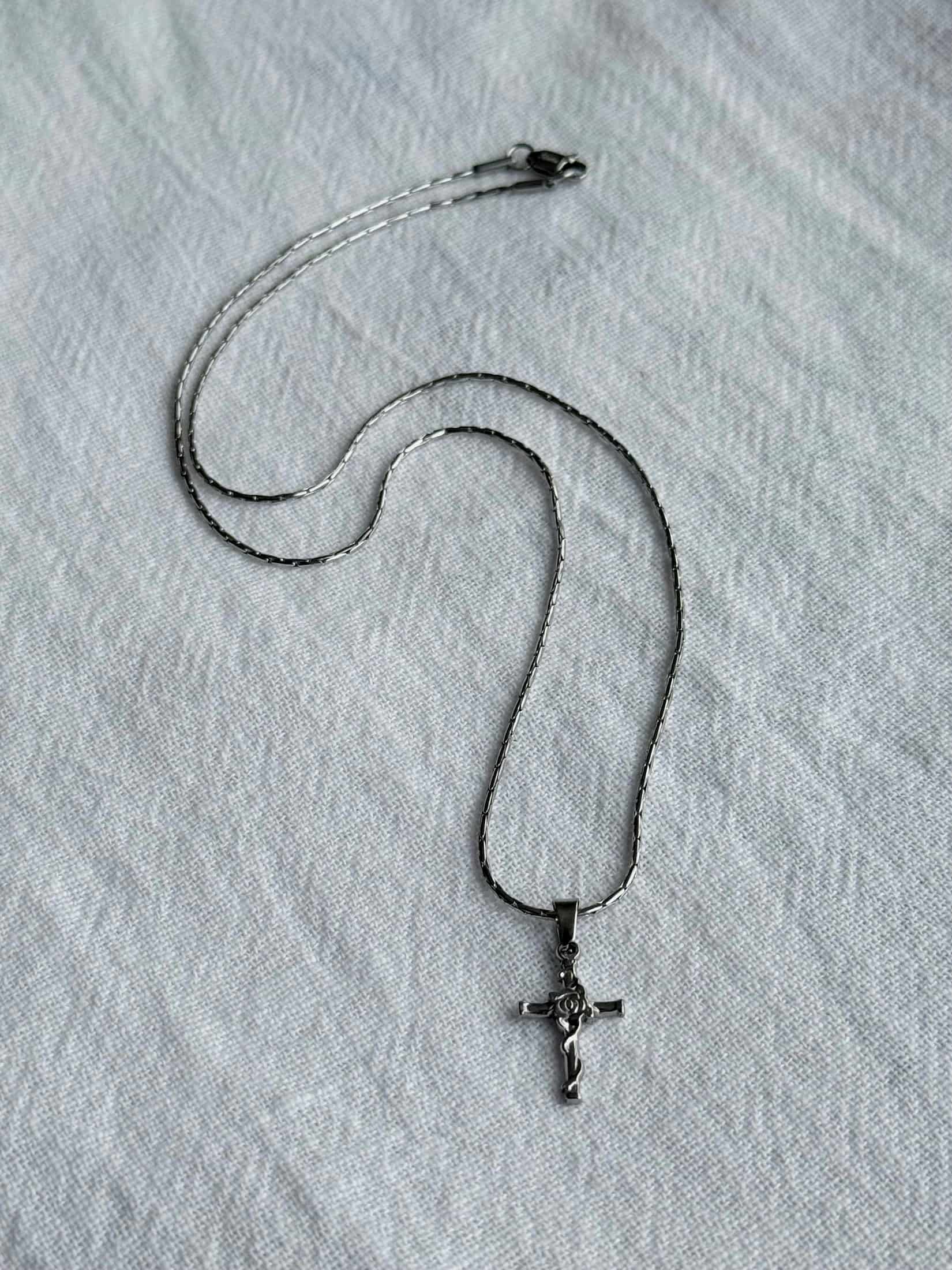 Cross n’ Rose - Silver - miniatura 3