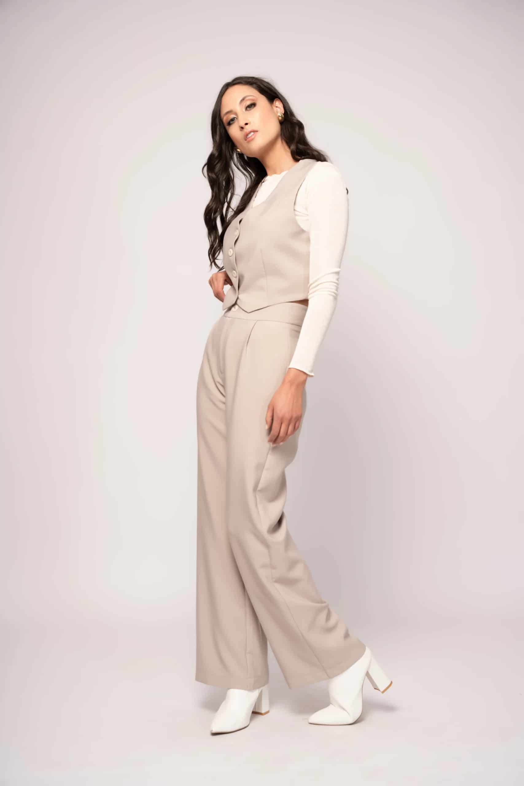 Pantalón Daniela Beige - miniatura 1