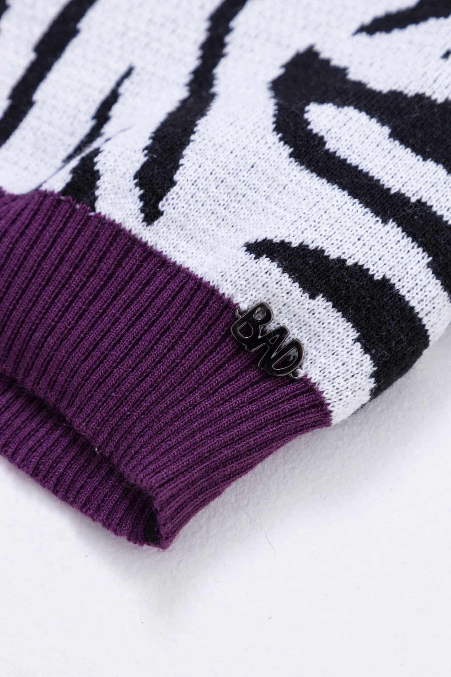 Cárdigan Cebra Morado - miniatura 3