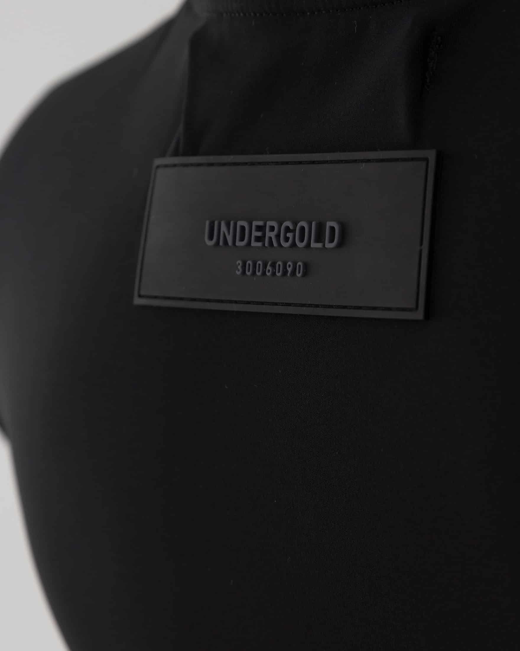 W Basics Undergold Studio Ultra Slim Long Sleeve Tee Black - miniatura 6