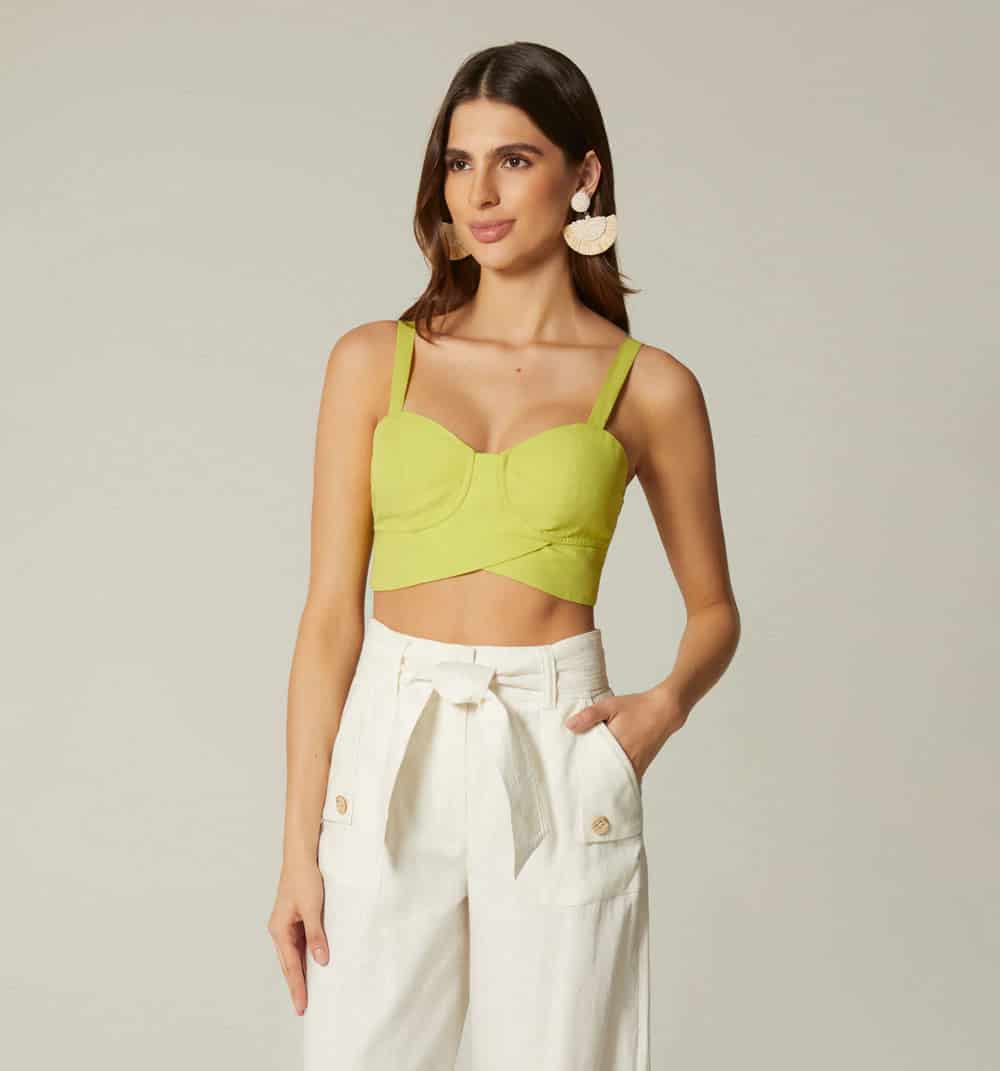 Blusa crop de tiras con amarre - miniatura 10