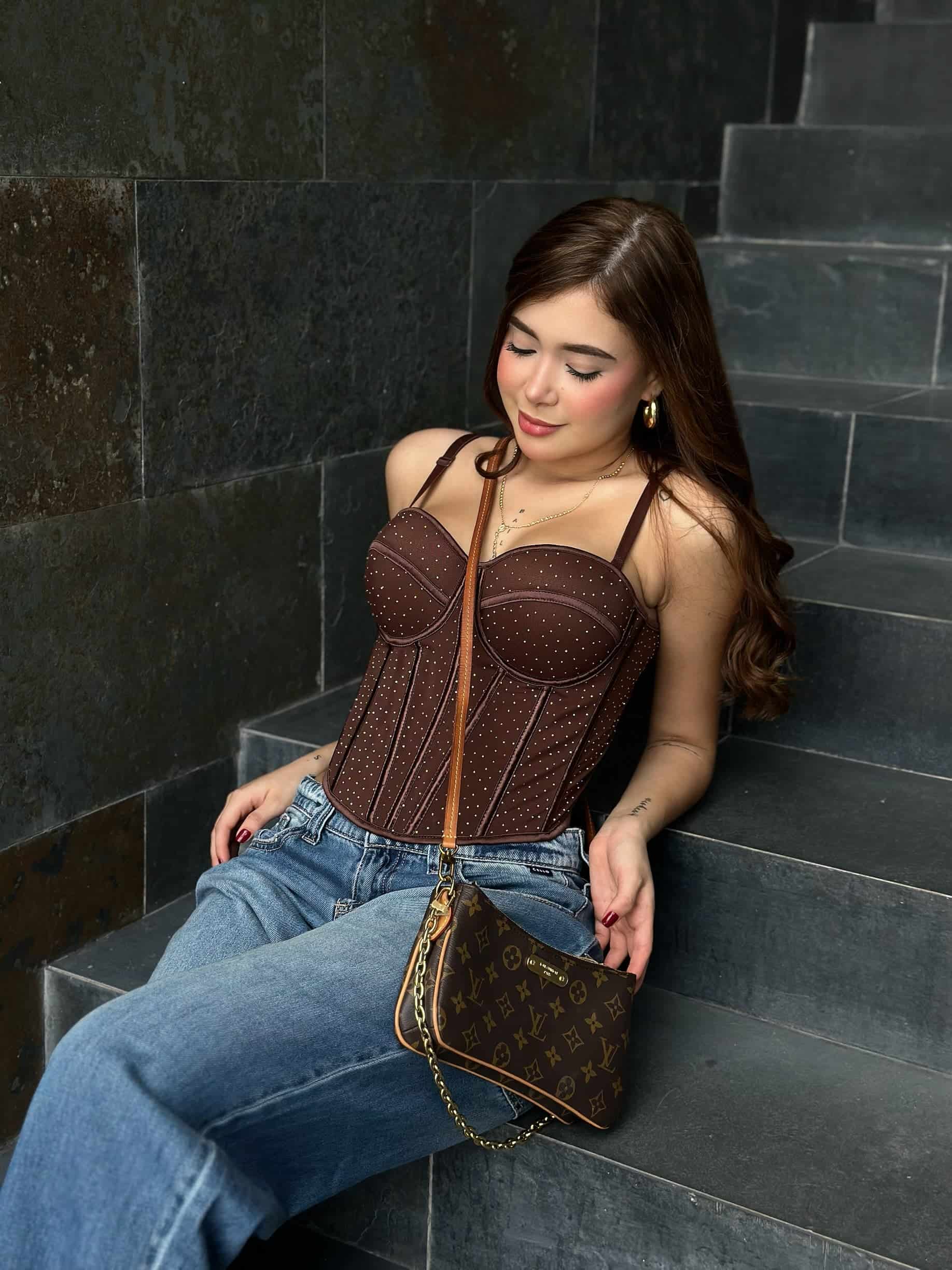 CORSET GABRIELLA   CAFE - miniatura 3