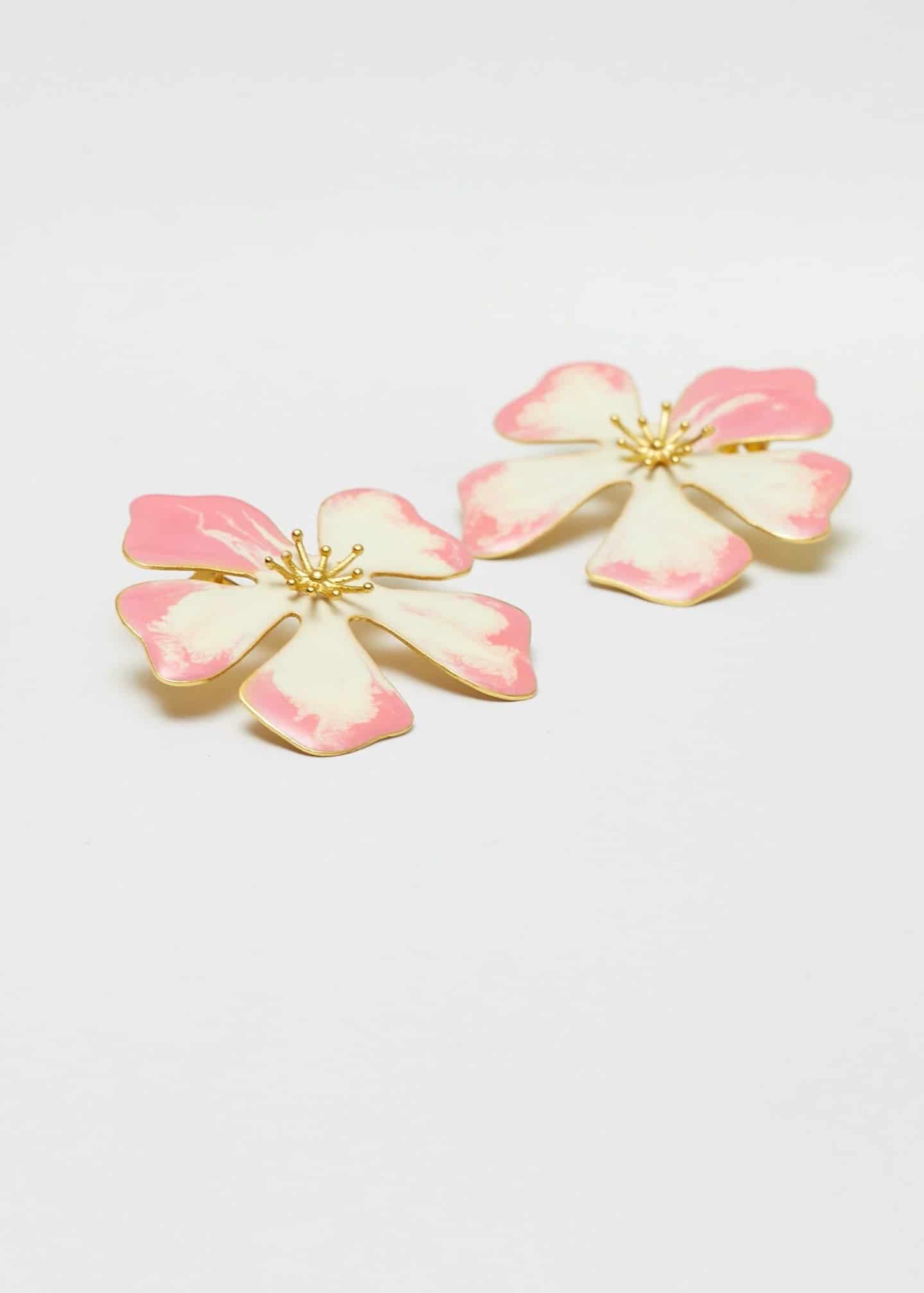 Aretes Aurora Maxi rosa swirl - miniatura 3