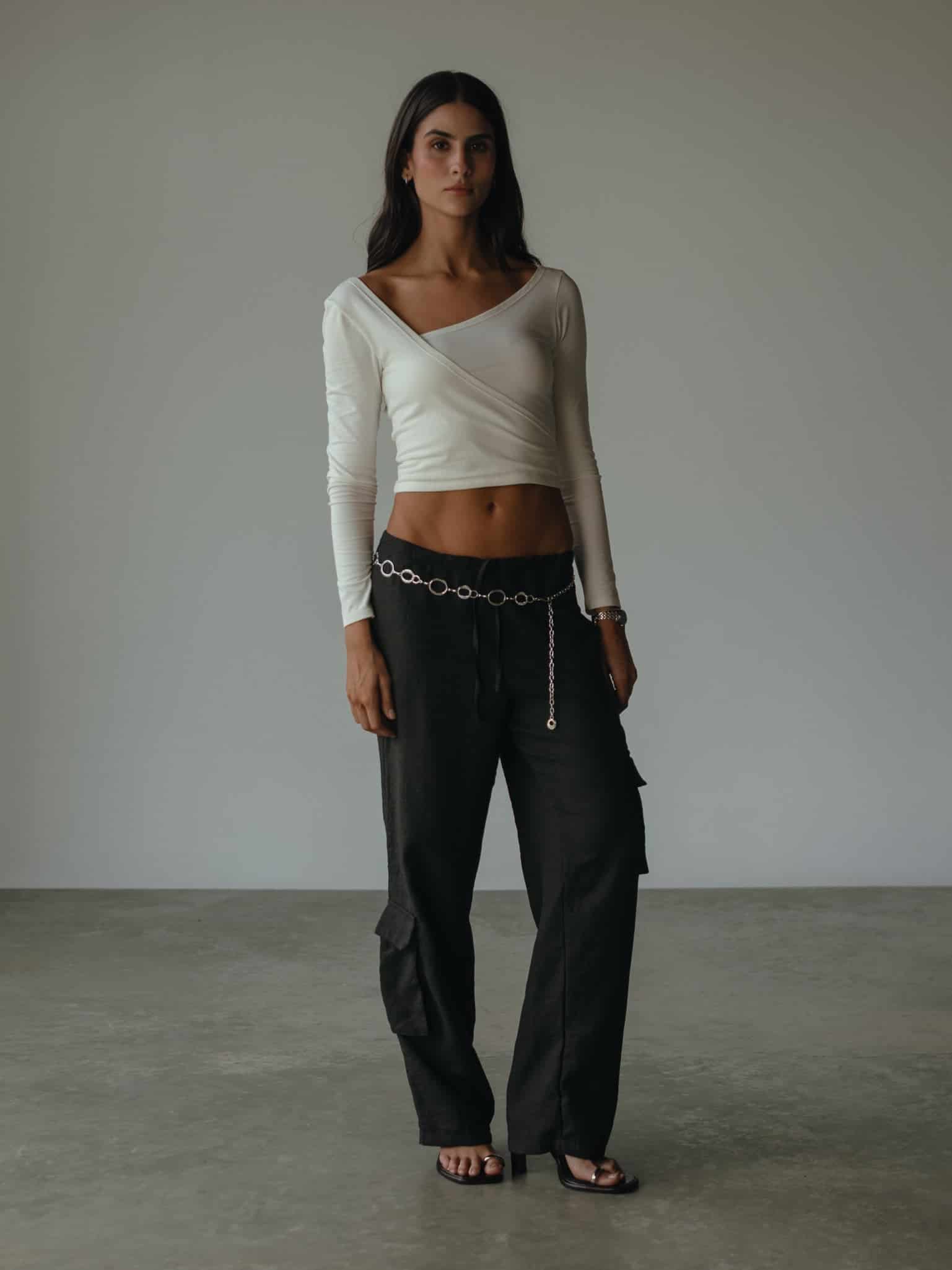 LIGHT CARGO PANT - BLACK - miniatura 2