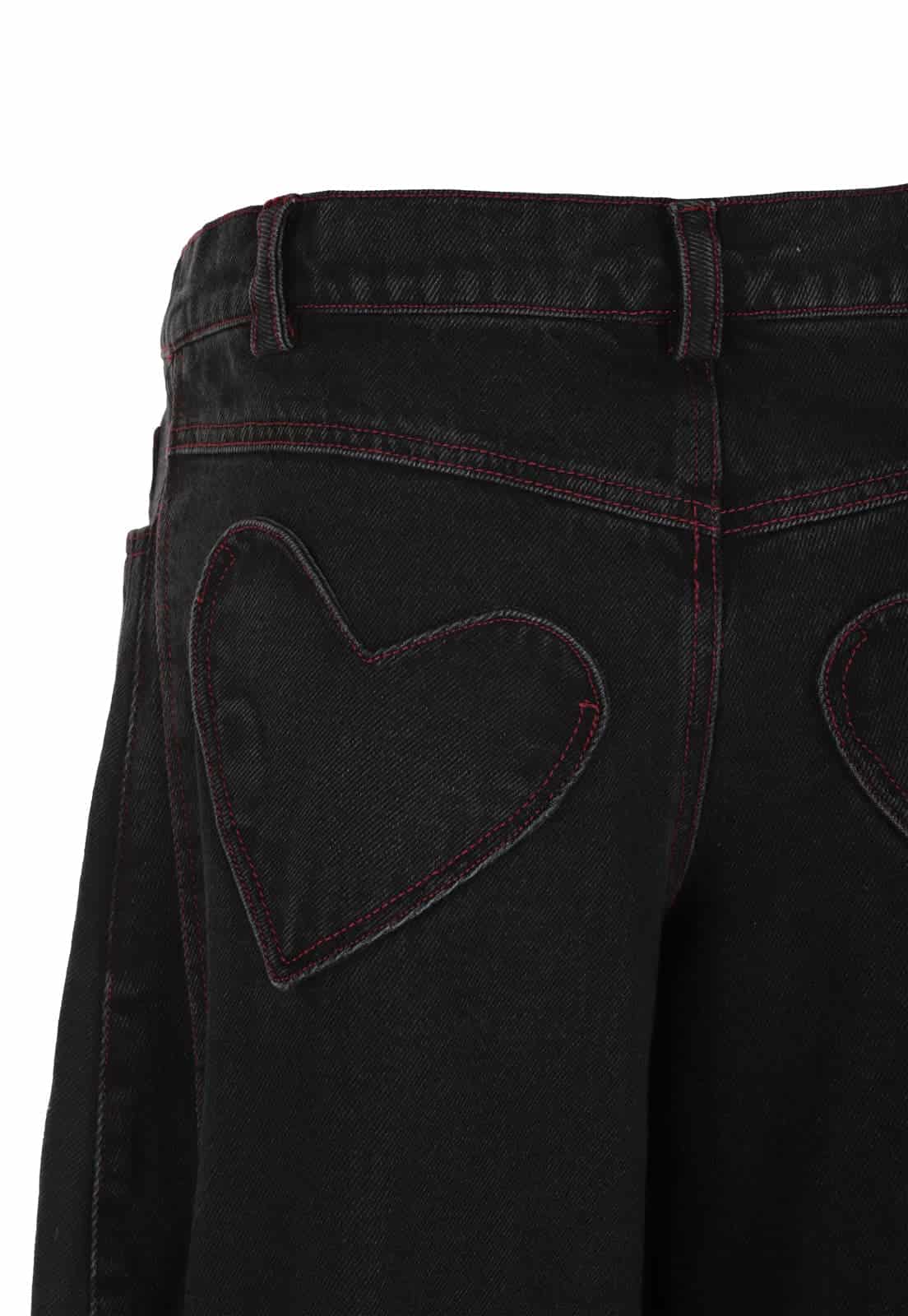 Two Hearts Barrel Pants Black - miniatura 4
