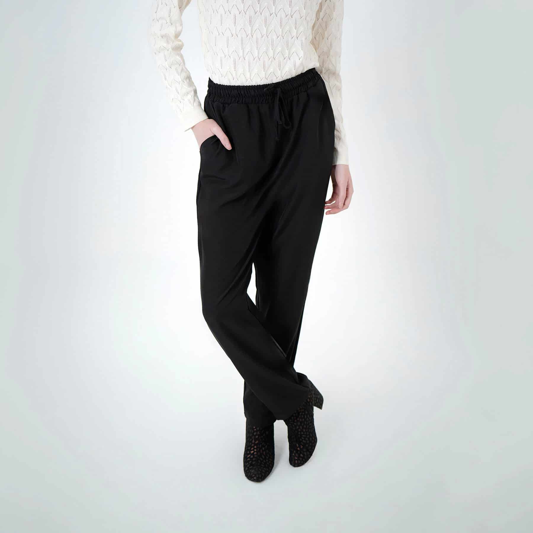 Pantalón básico bota recta cintura elástica - miniatura 5