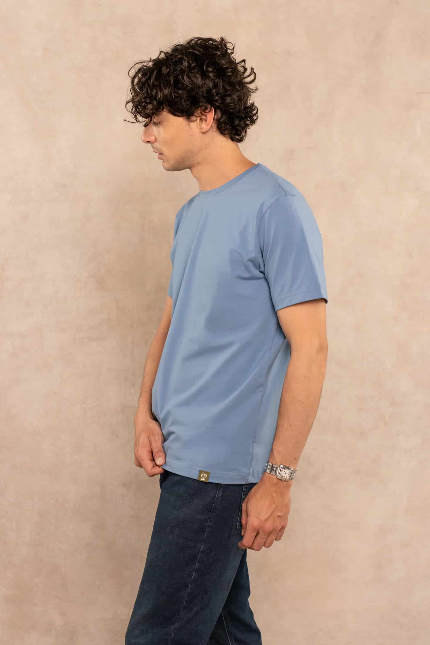 Camiseta Antimanchas Azul Chino - Talla Regular - miniatura 4