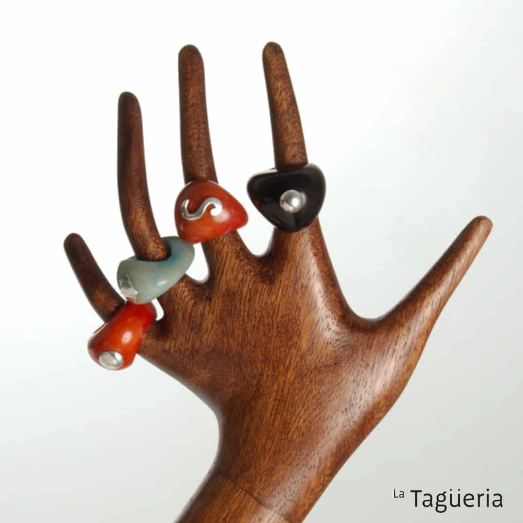 Anillo Aniko Tagua Plata - miniatura 1