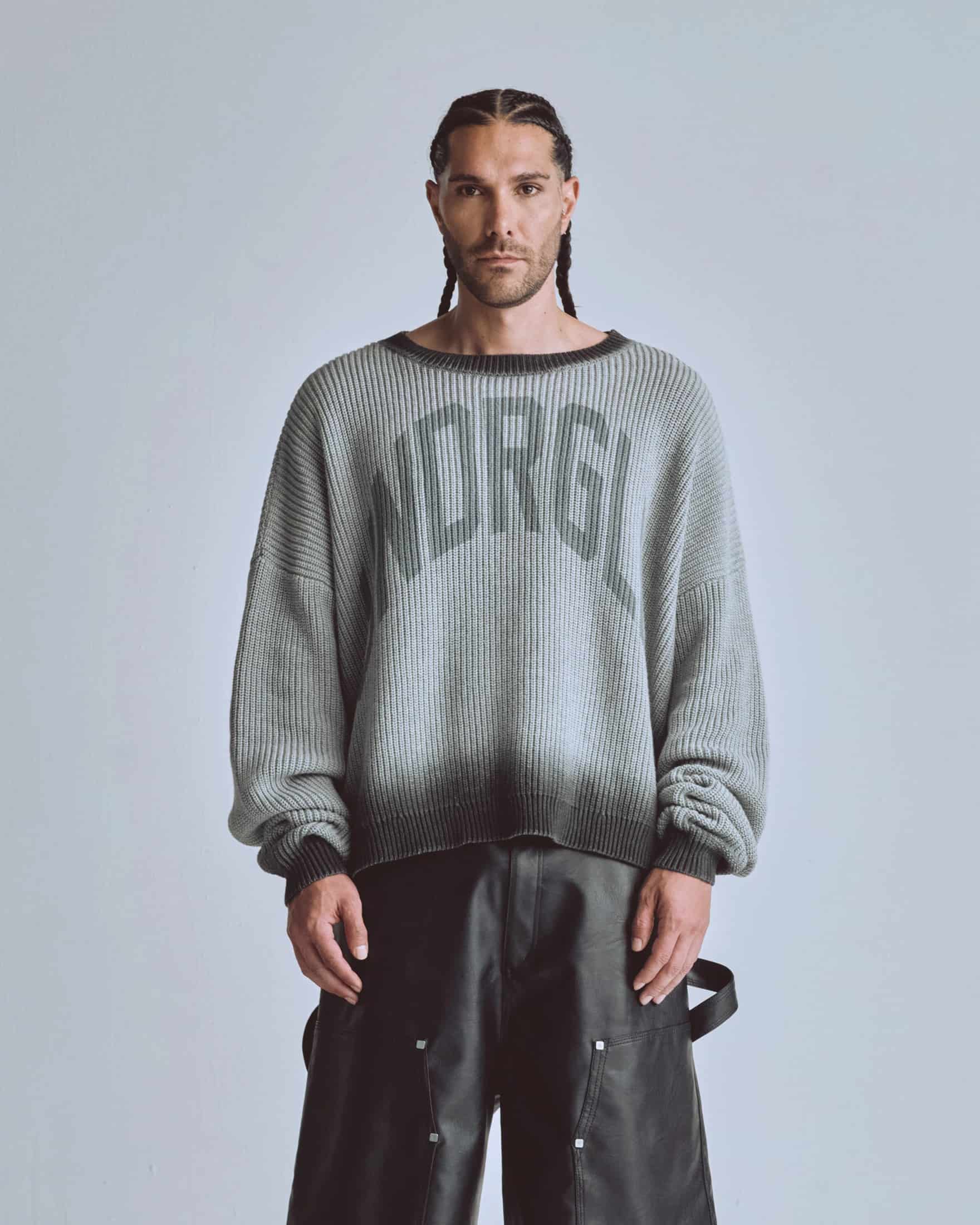 Basics Gradient Knit Crewneck Gradient Gray - miniatura 2