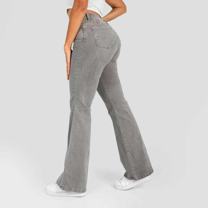 Pantalòn Drill Axspen Flare Ax-2651 gris - miniatura 2