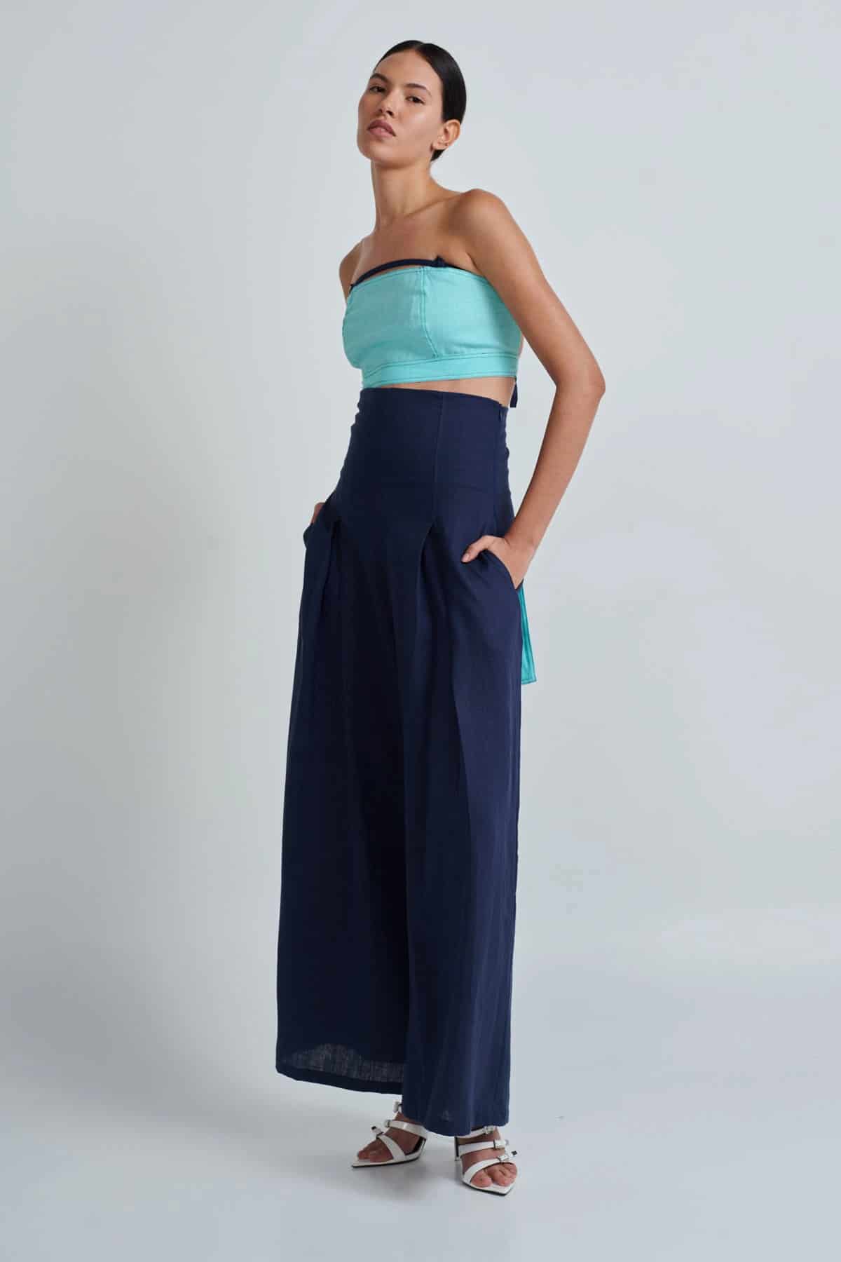 ATHINA PANTS NAVY - miniatura 1
