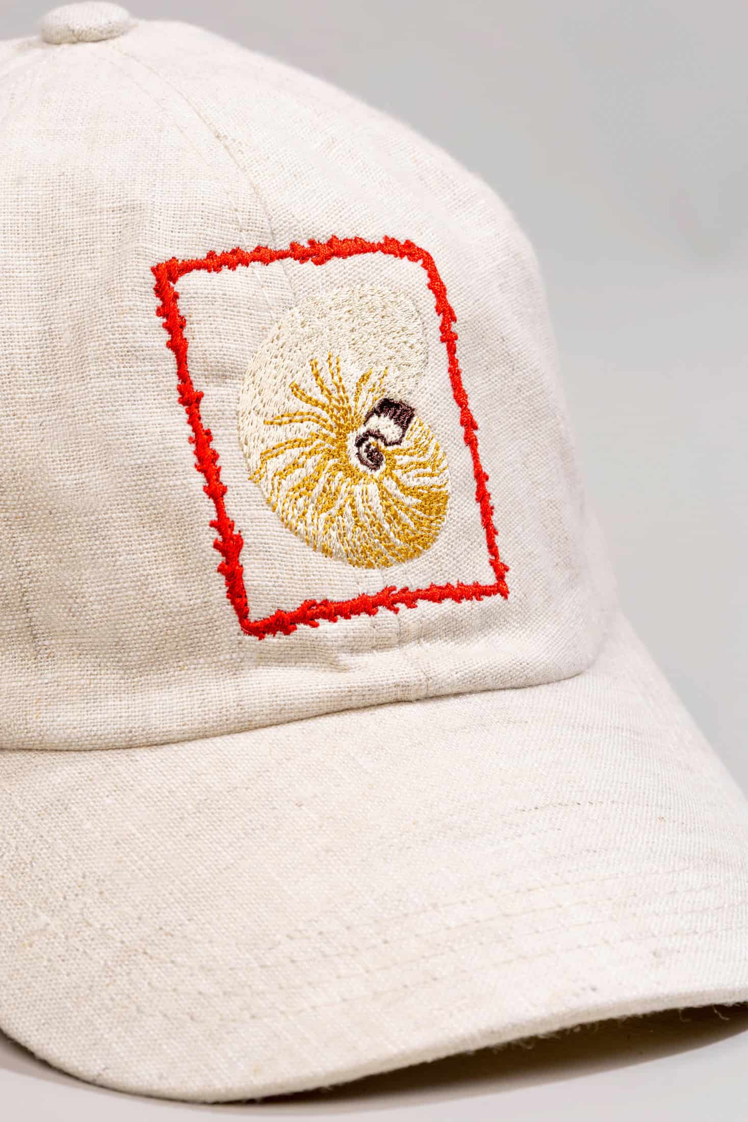 Men's linen cap atlantis embroidered - miniatura 9