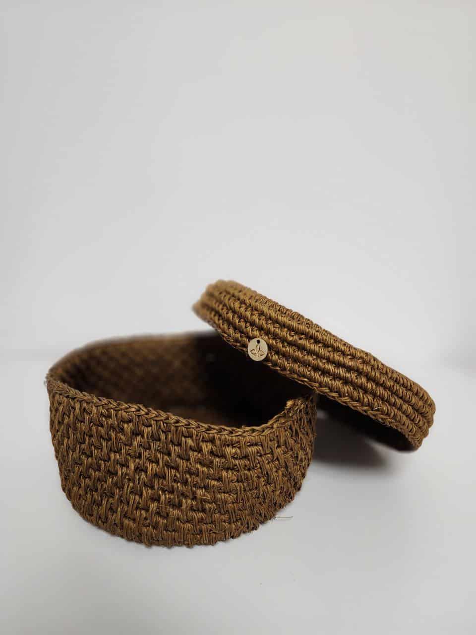 Artisanal Natural Fiber Bread Basket - miniatura 3