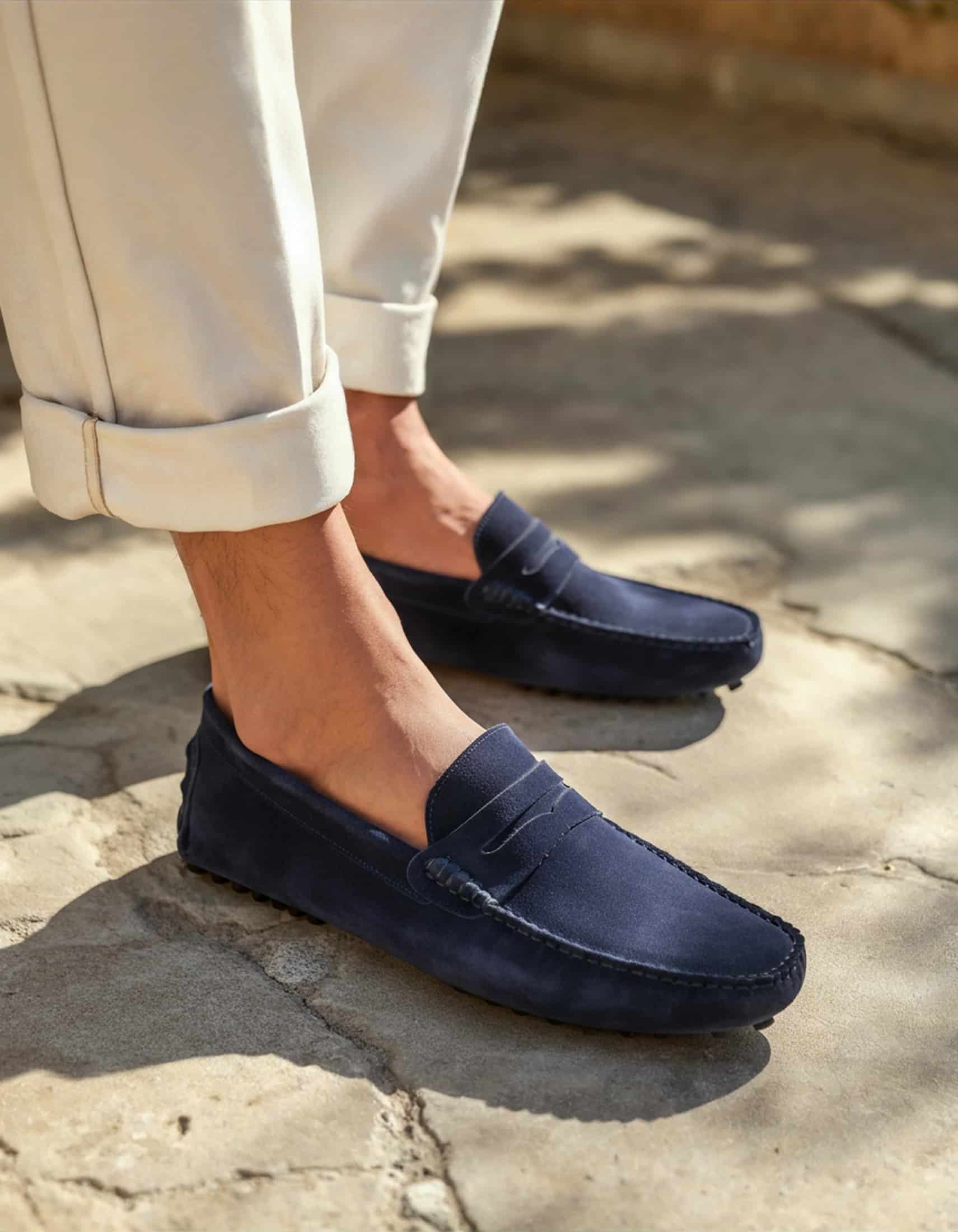Suede Driver Loafers - miniatura 1