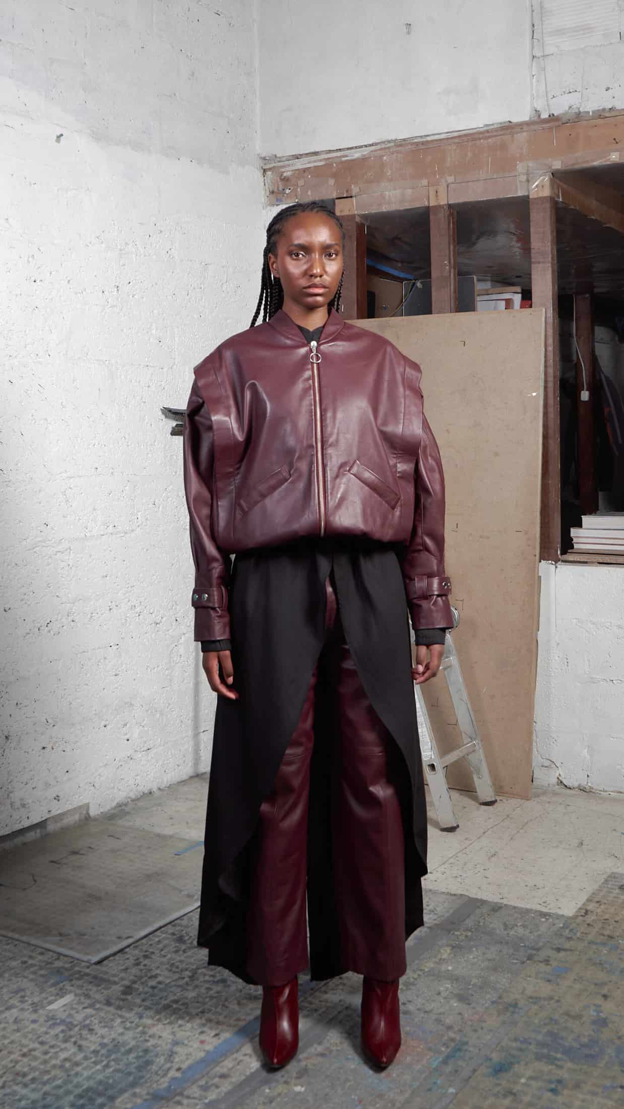 BOMBER LEATHER JACKET - miniatura 4