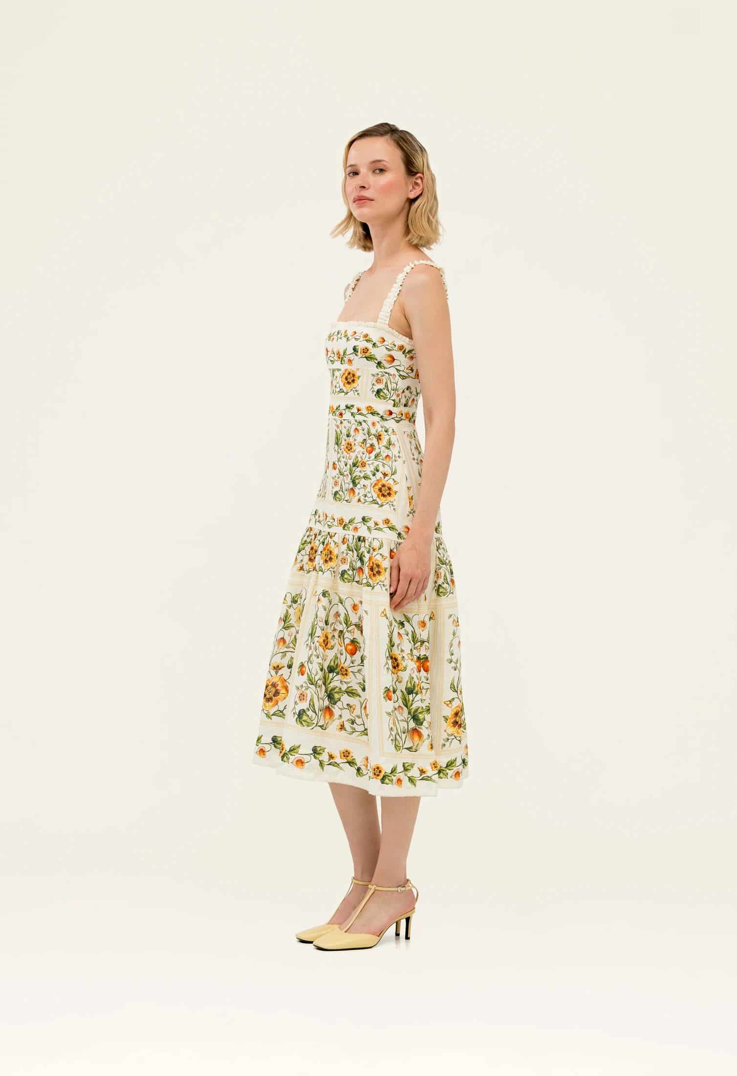 Níspero Uchuva Midi Dress - miniatura 3