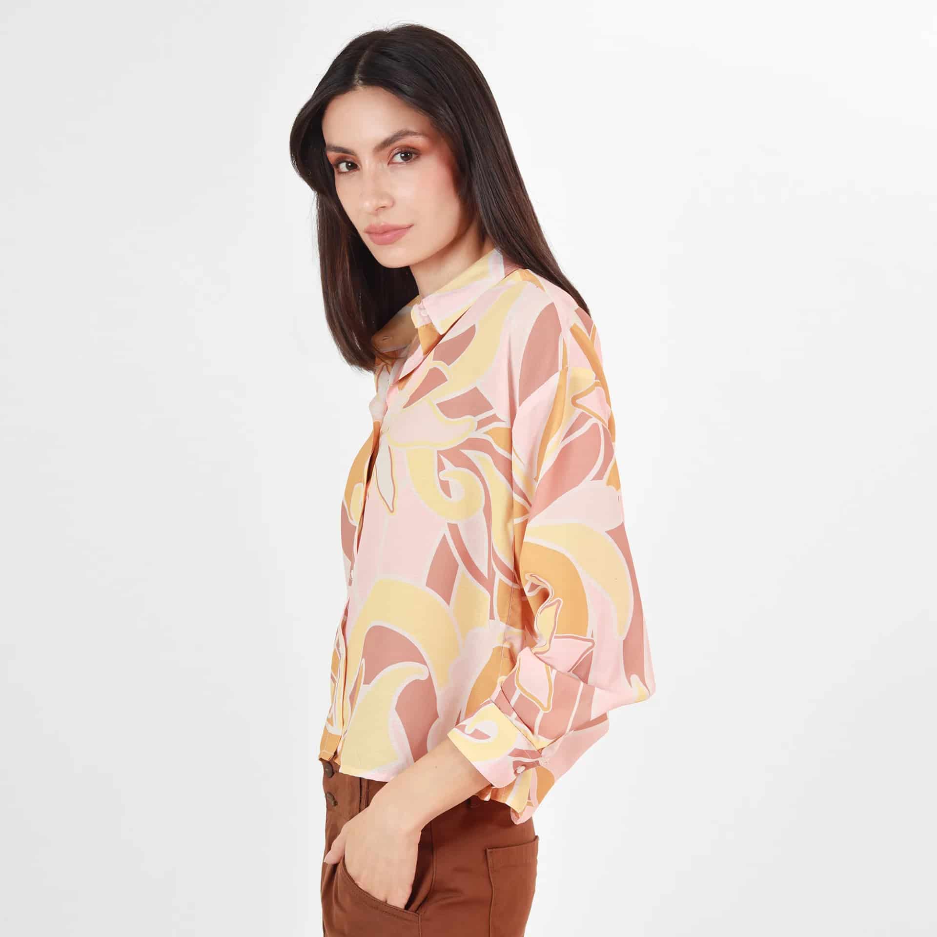Camisa Cuello Camisero Manga Larga - miniatura 6