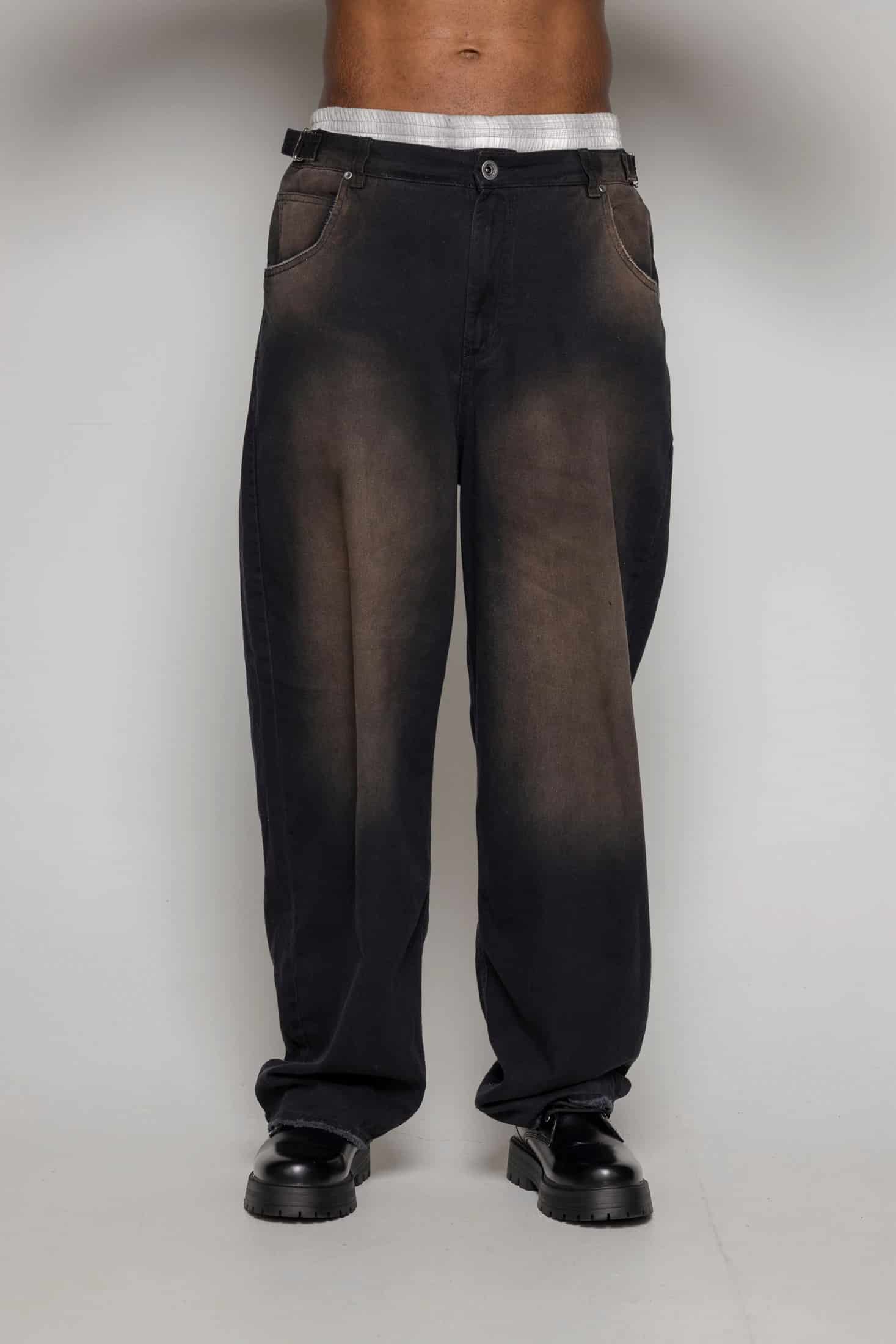 Baggy Courage Negro Desgastes - miniatura 1