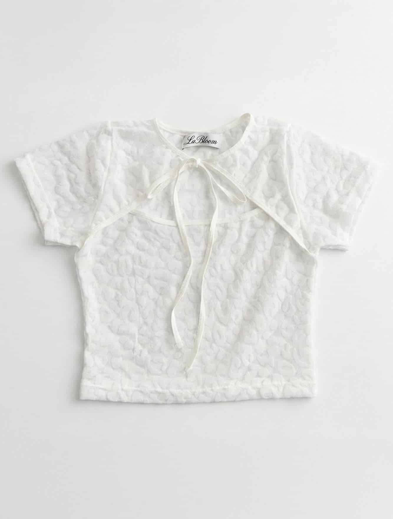 NINA WHITE CROP TOP - miniatura 2