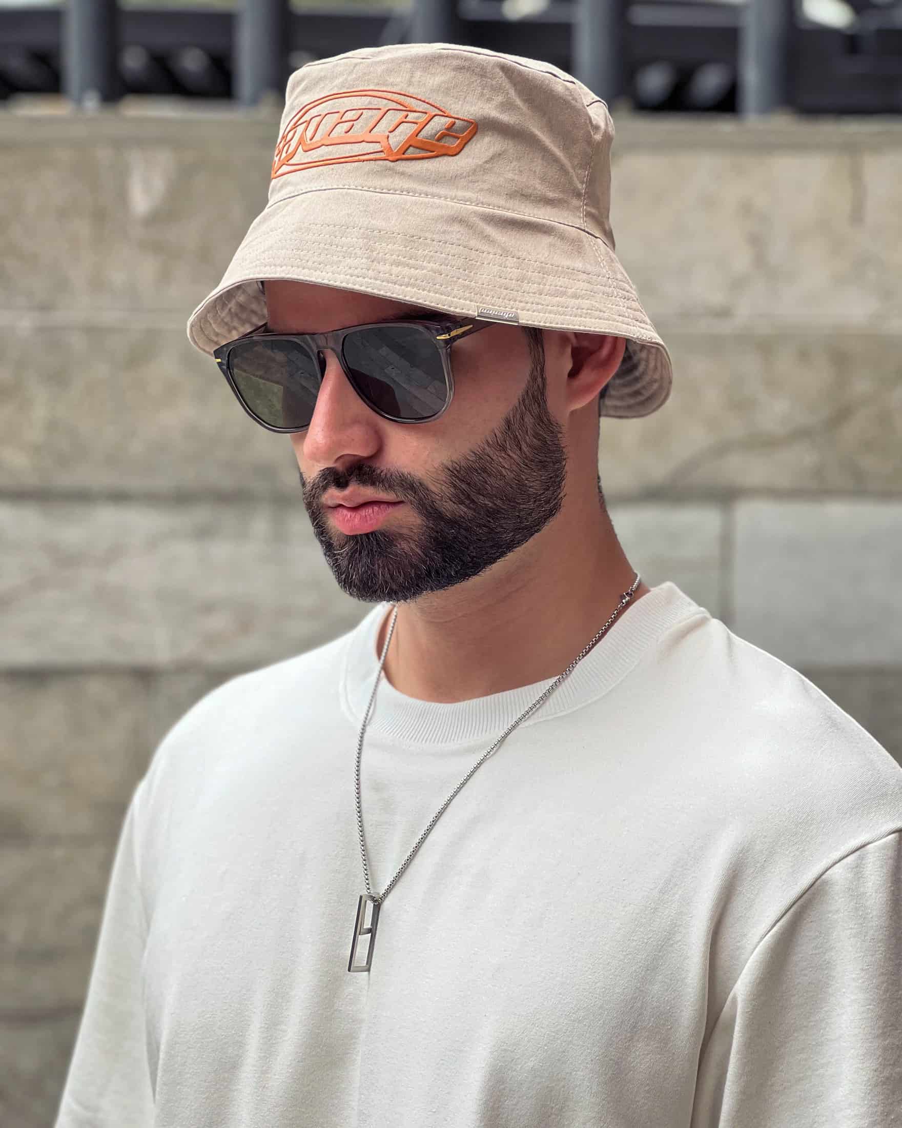 Bucket hat beige/svg naranja  14265 - miniatura 2