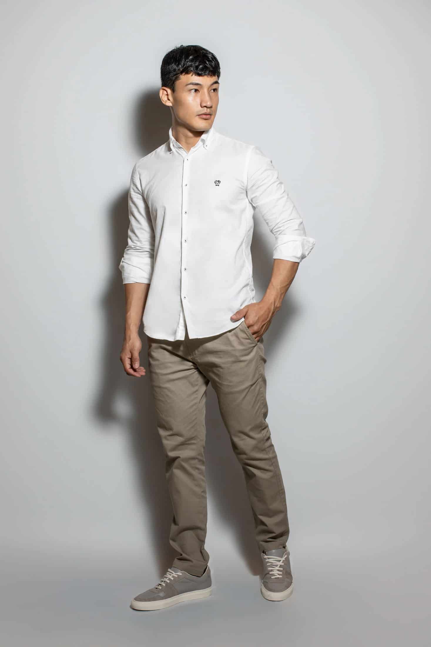Camisa Antimanchas Popelina Blanca - Talla Regular - miniatura 1