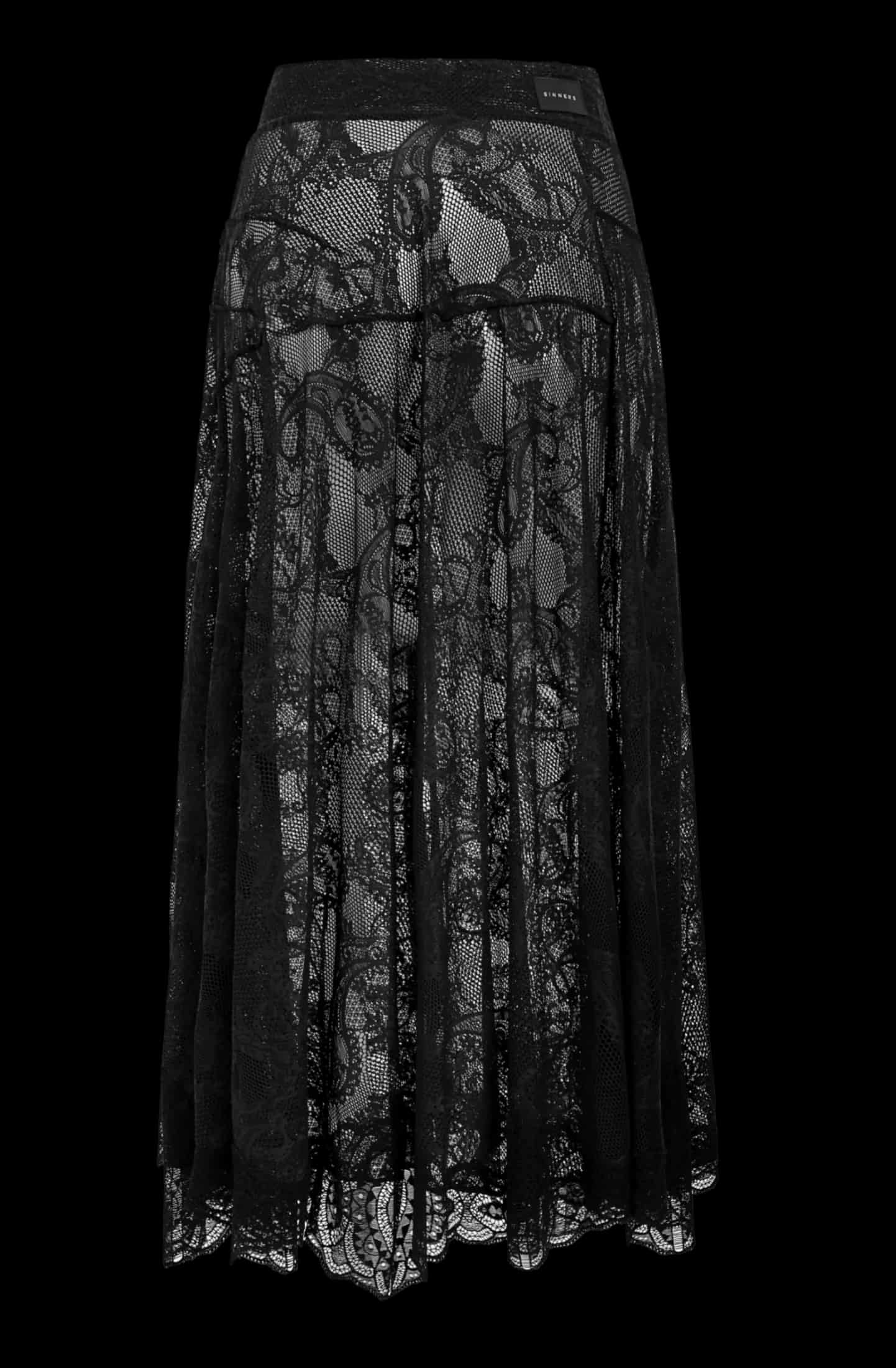 LONG BLACK SKIRT - miniatura 2