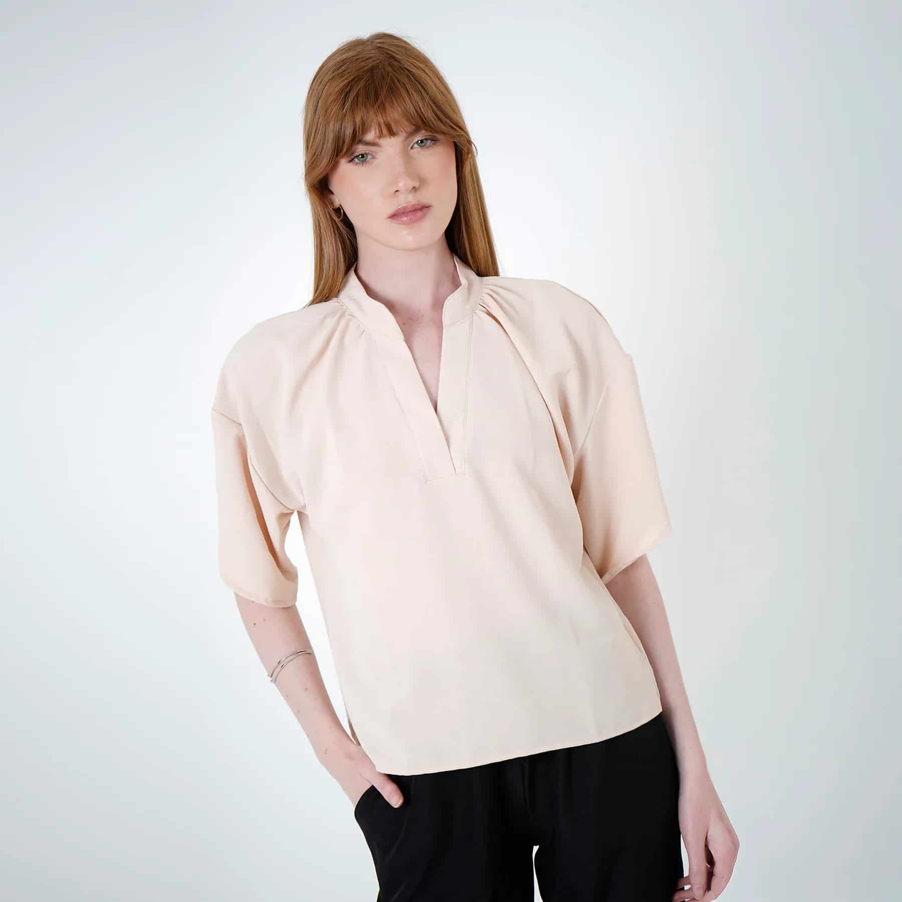 Blusa Cuello Neru Manga Corta - miniatura 22