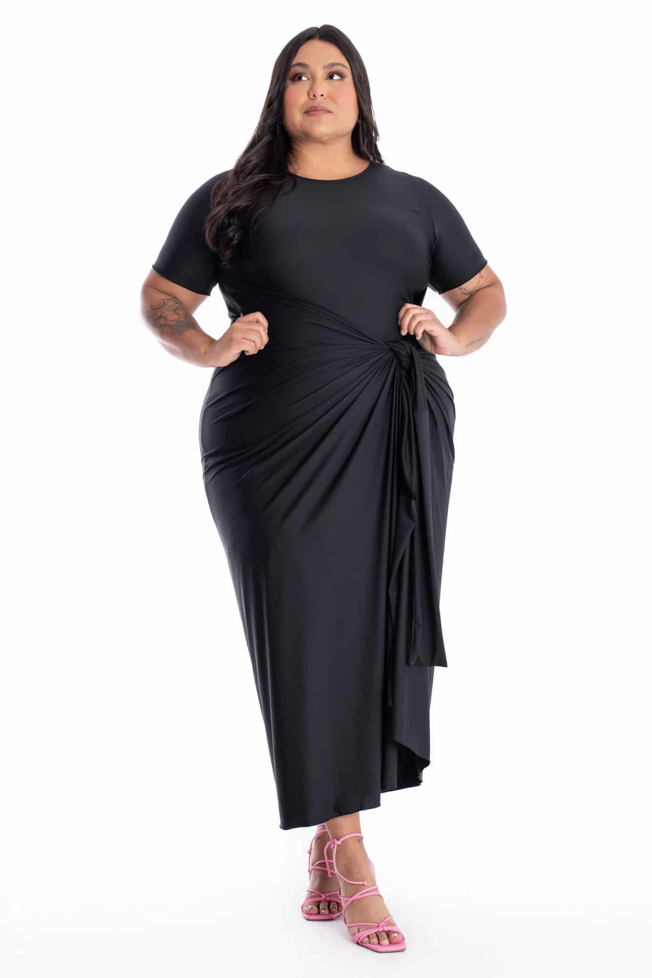 Vestido Diverso Negro - miniatura 1