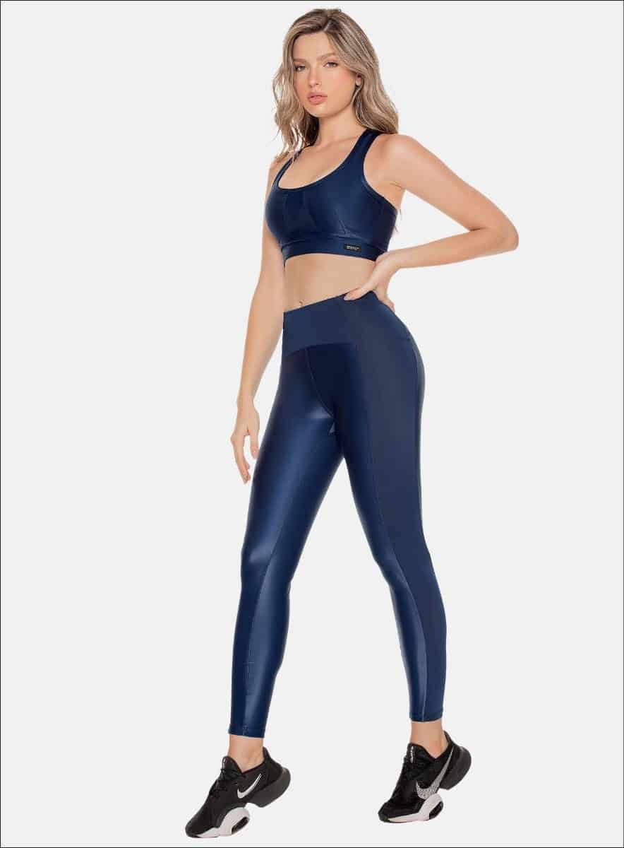 LEGGINS DEPORTIVO POLIAMIDA APARIENCIA CUERO - PRECIO ESPECIAL - miniatura 2