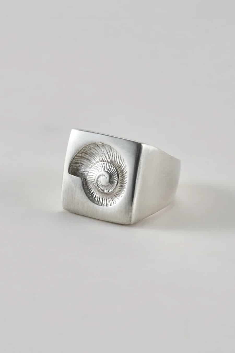 Anillo nautilus plata - miniatura 2