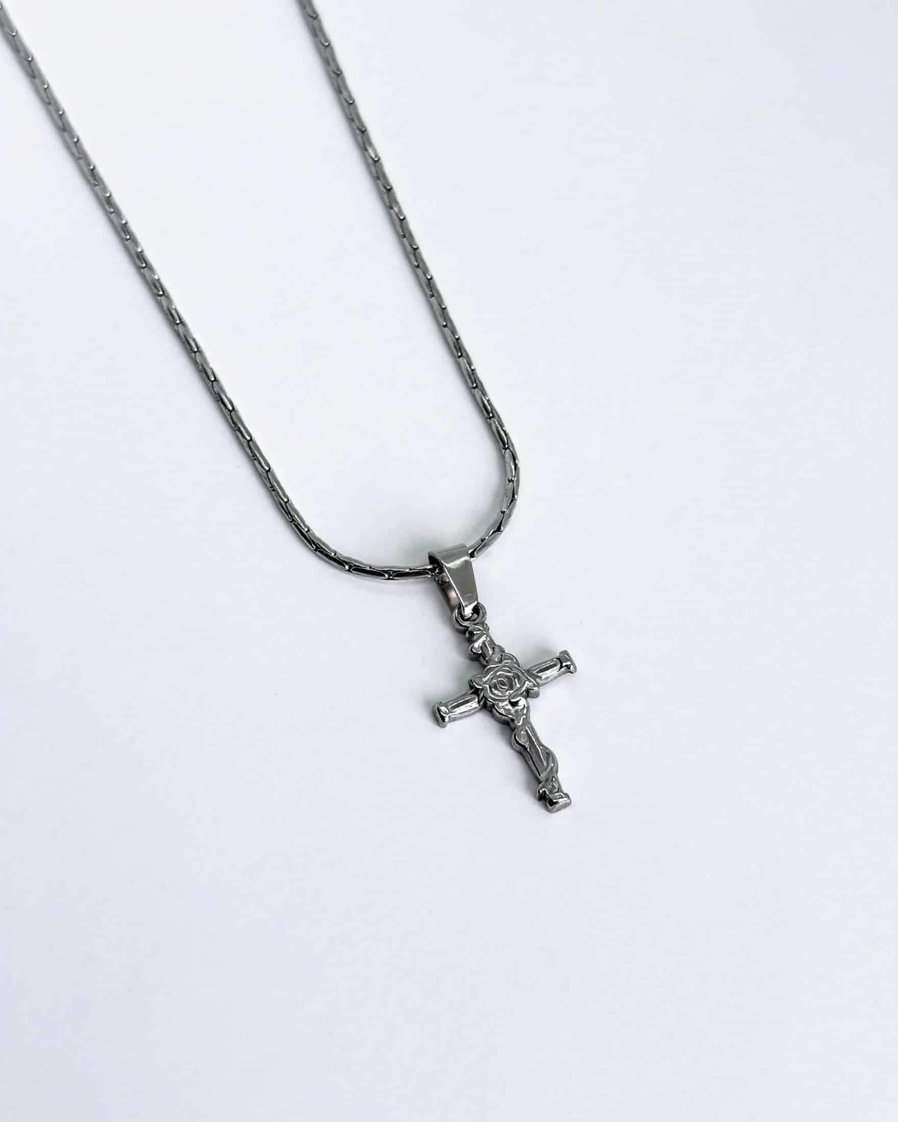 Cross n’ Rose - Silver - miniatura 1