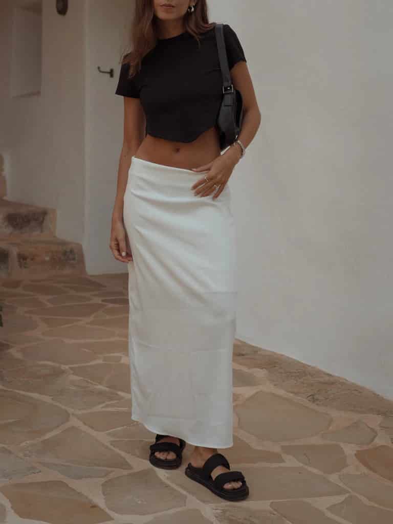 LONG CORE SKIRT  - SOFT WHITE - miniatura 3