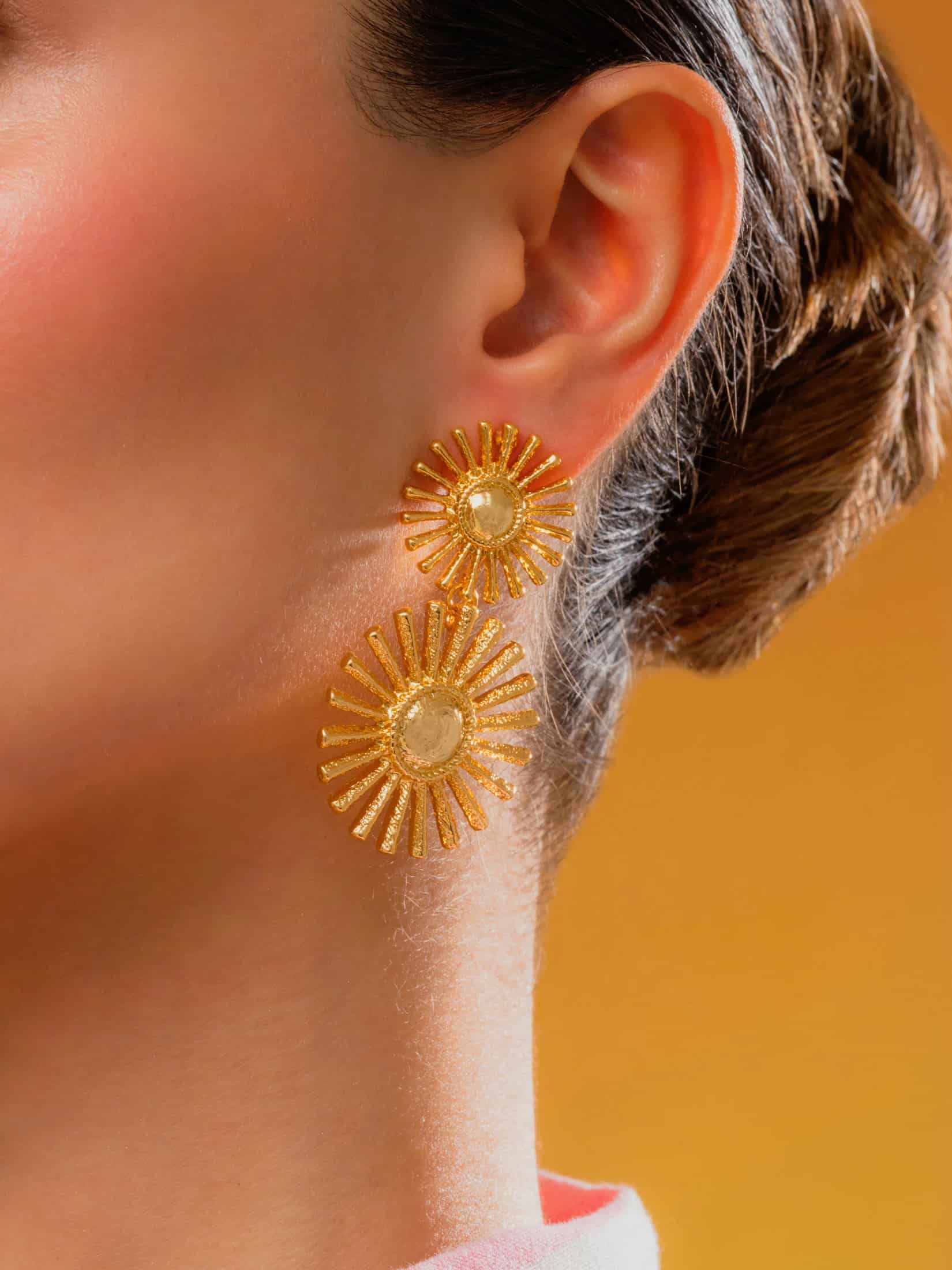 Arete Maxi Sol Destello - miniatura 1