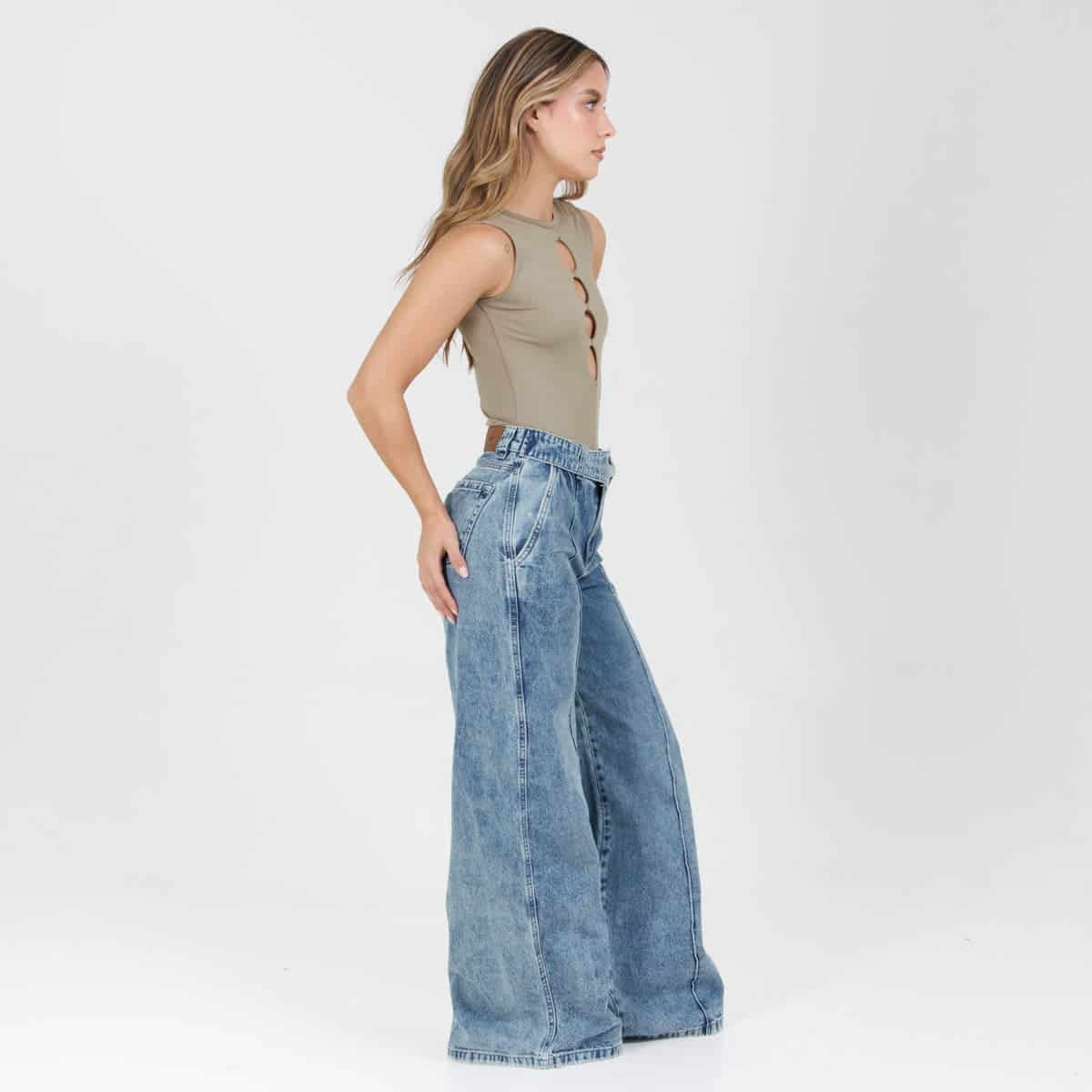 Jean Axspen Wide Leg Ax-2939 Rigido - miniatura 4