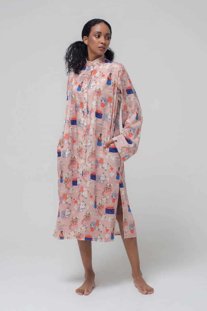 Blusón Unisex / Estampado Mantecada de Naranja - miniatura 1