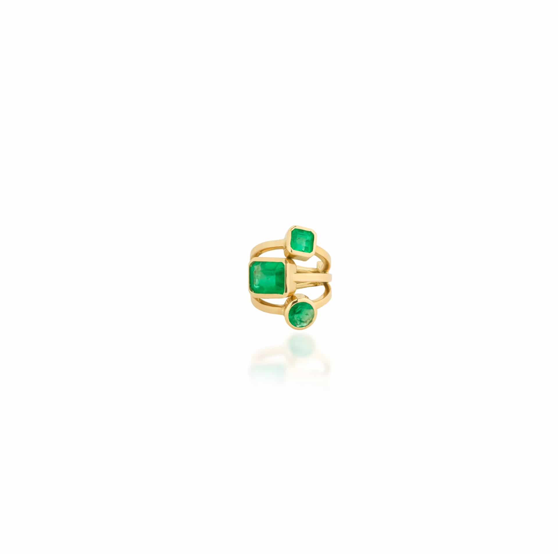 Ear cuff 3 Stone V3 - miniatura 1