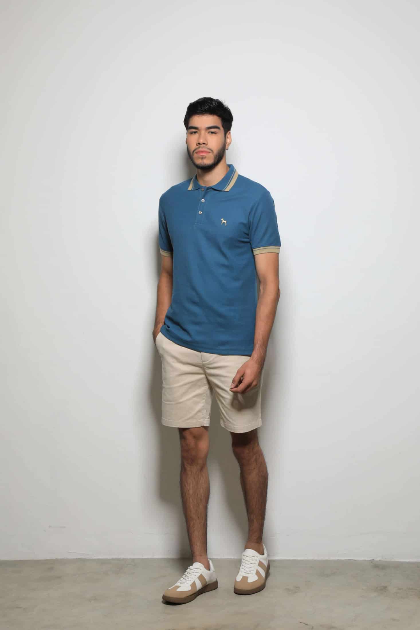 Polo Básica Azul Acero - miniatura 1