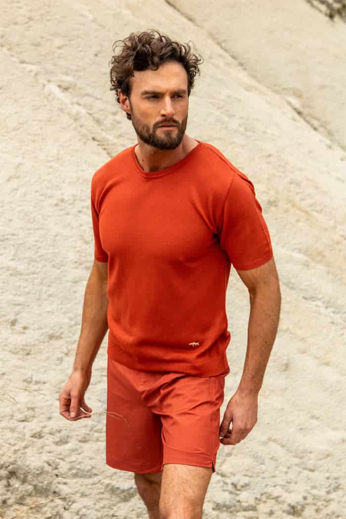 CAMISETA DE PUNTO TERRACOTA - miniatura 2