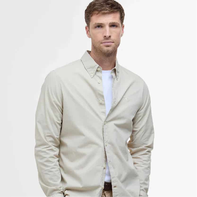 Garment Dyed Tailored Long-Sleeved Shirt - miniatura 3