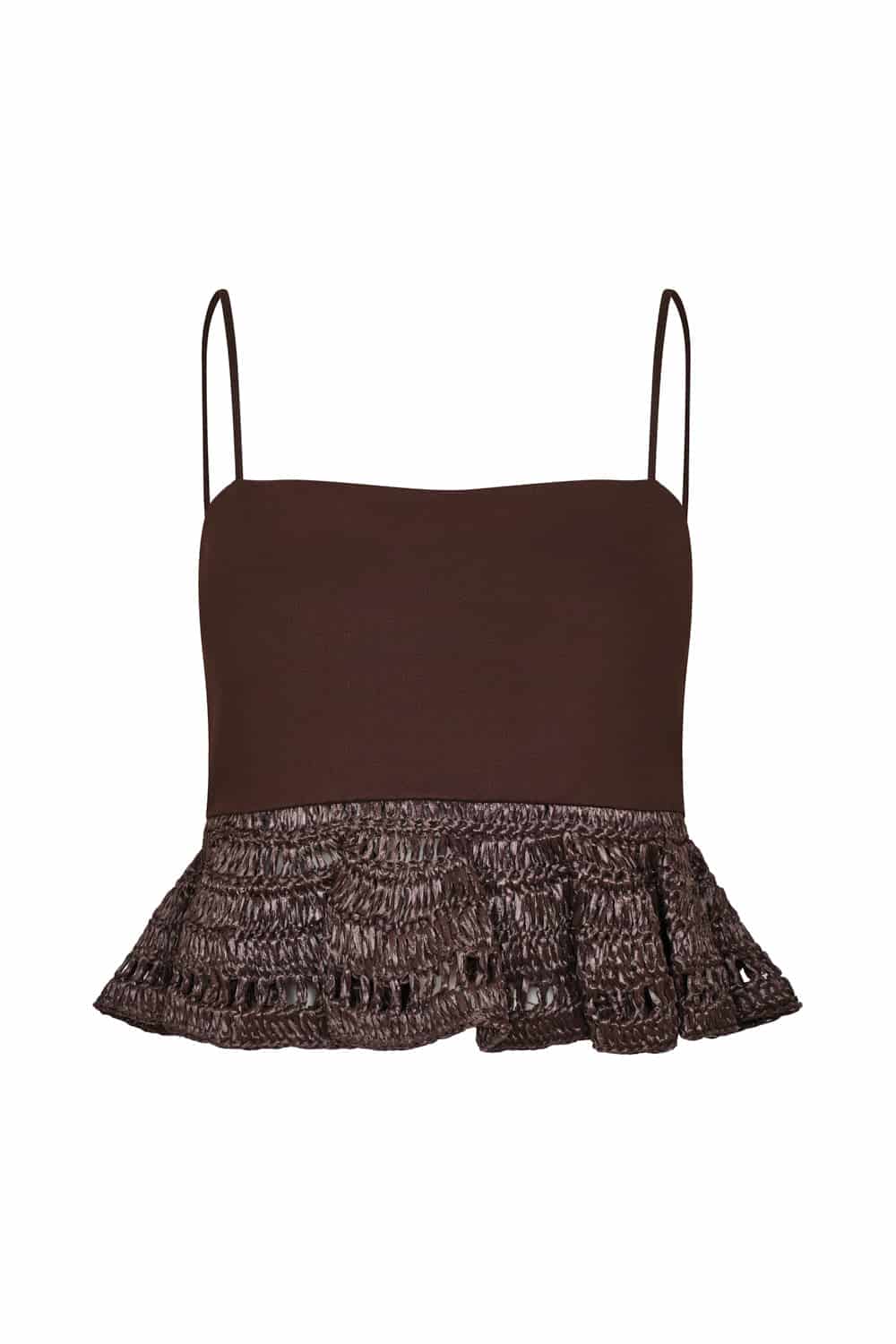 Crop top alba brown - miniatura 3