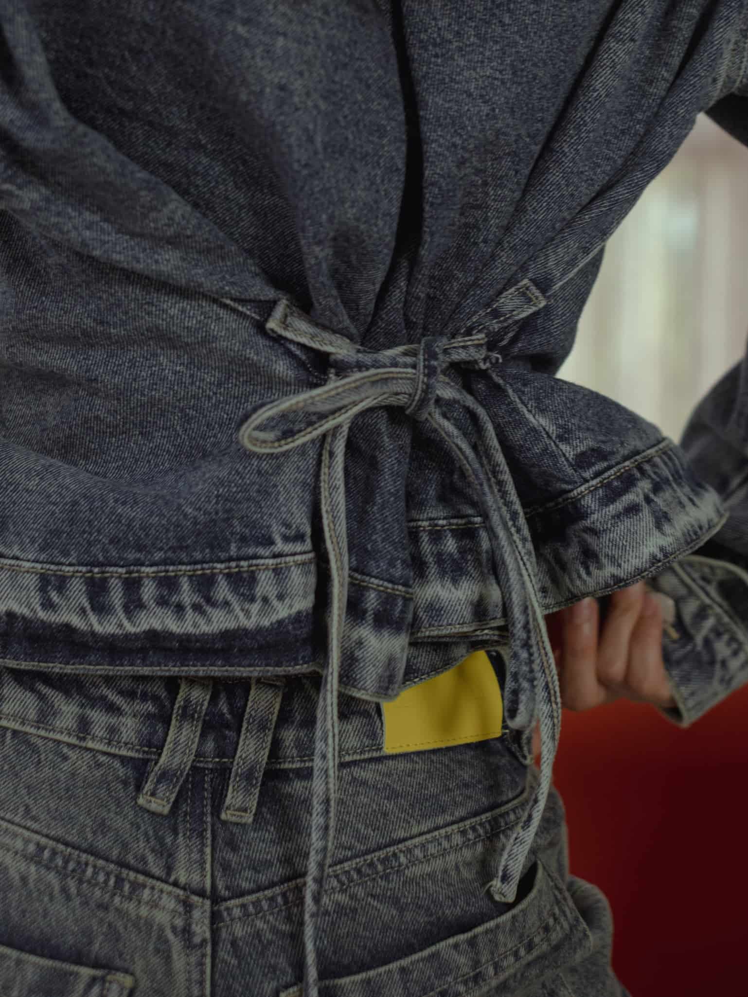 OVERLAY DENIM JACKET - CLASSIC BLUE - miniatura 9