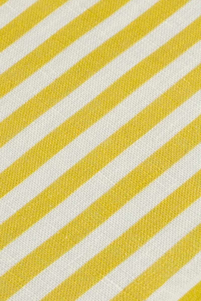 Men's linen shirt yellow striped - miniatura 14