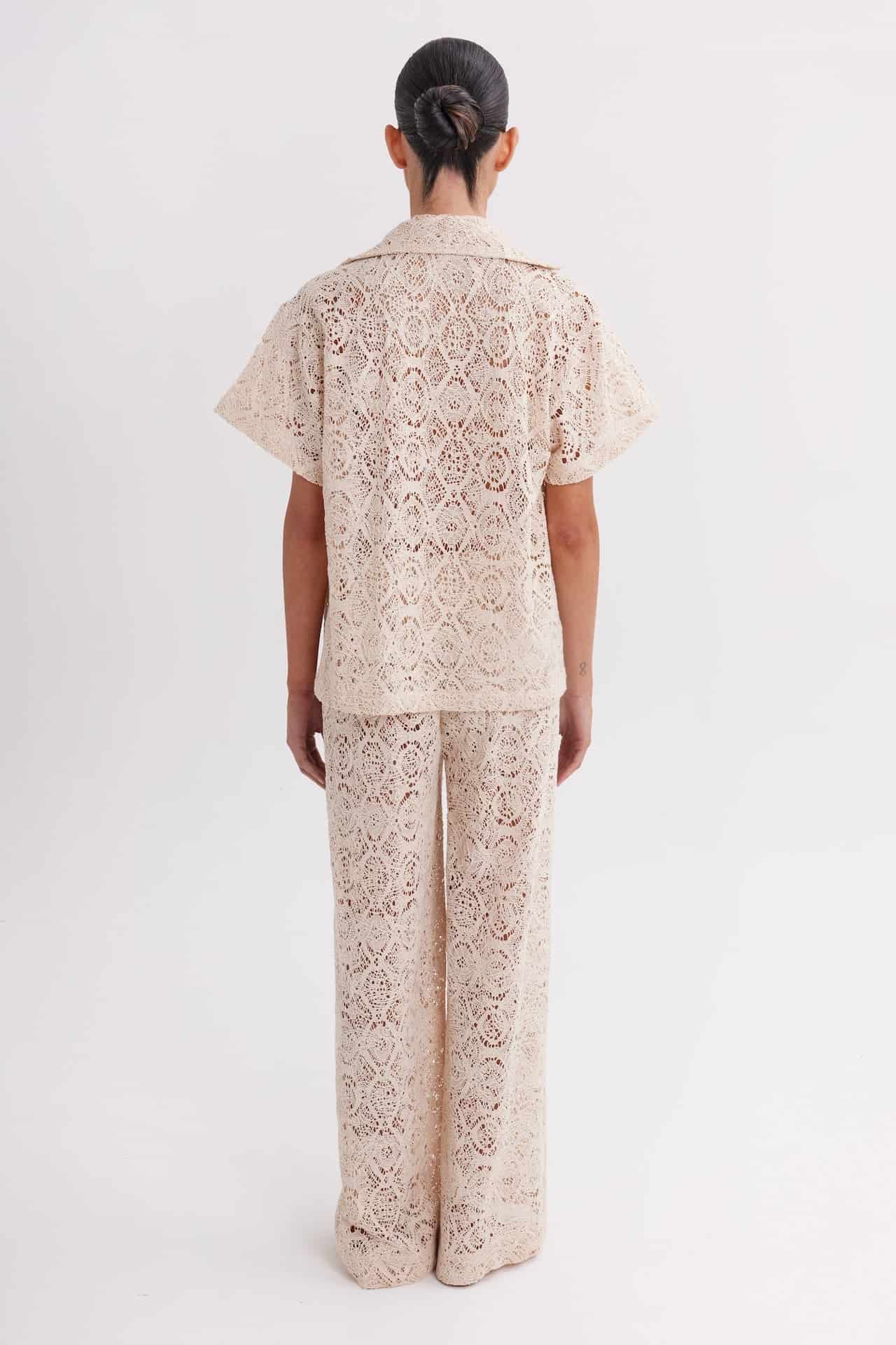 Camisa Mujer Simone & Pantalón Joelle Beige - miniatura 2
