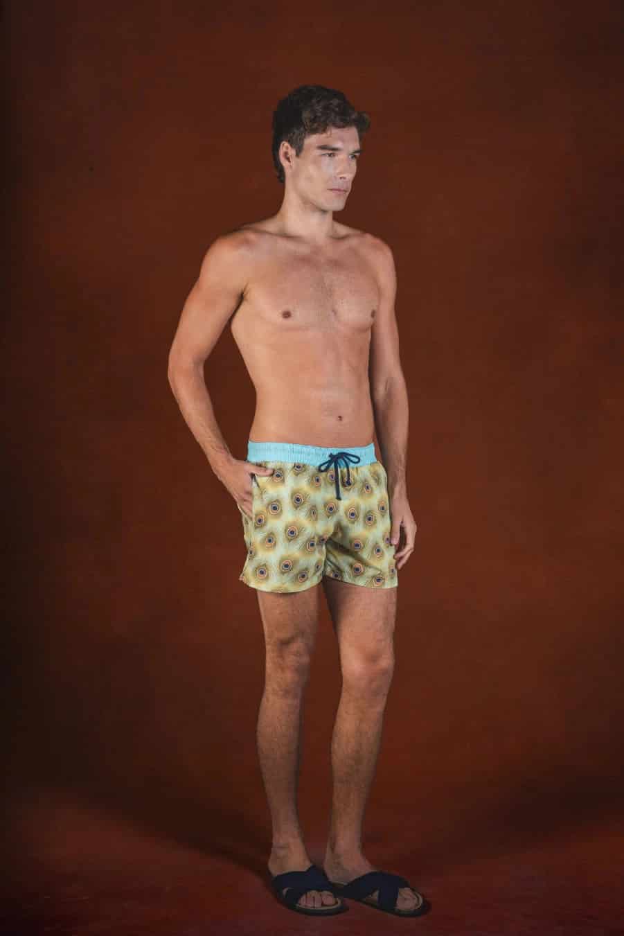 Men's Sacre polyester swim trunks - miniatura 1