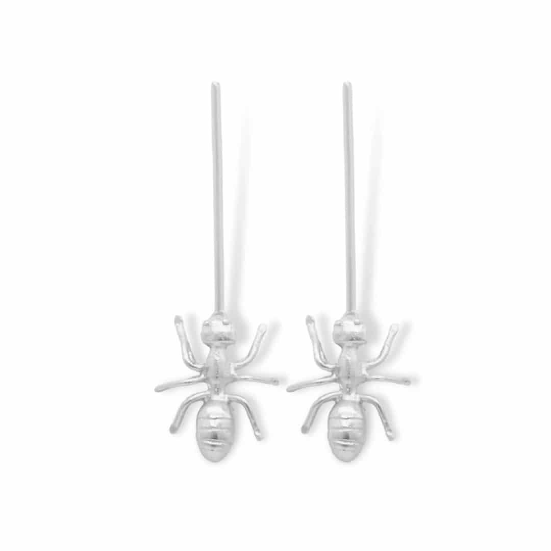 Aretes largos con hormiga grande - miniatura 2
