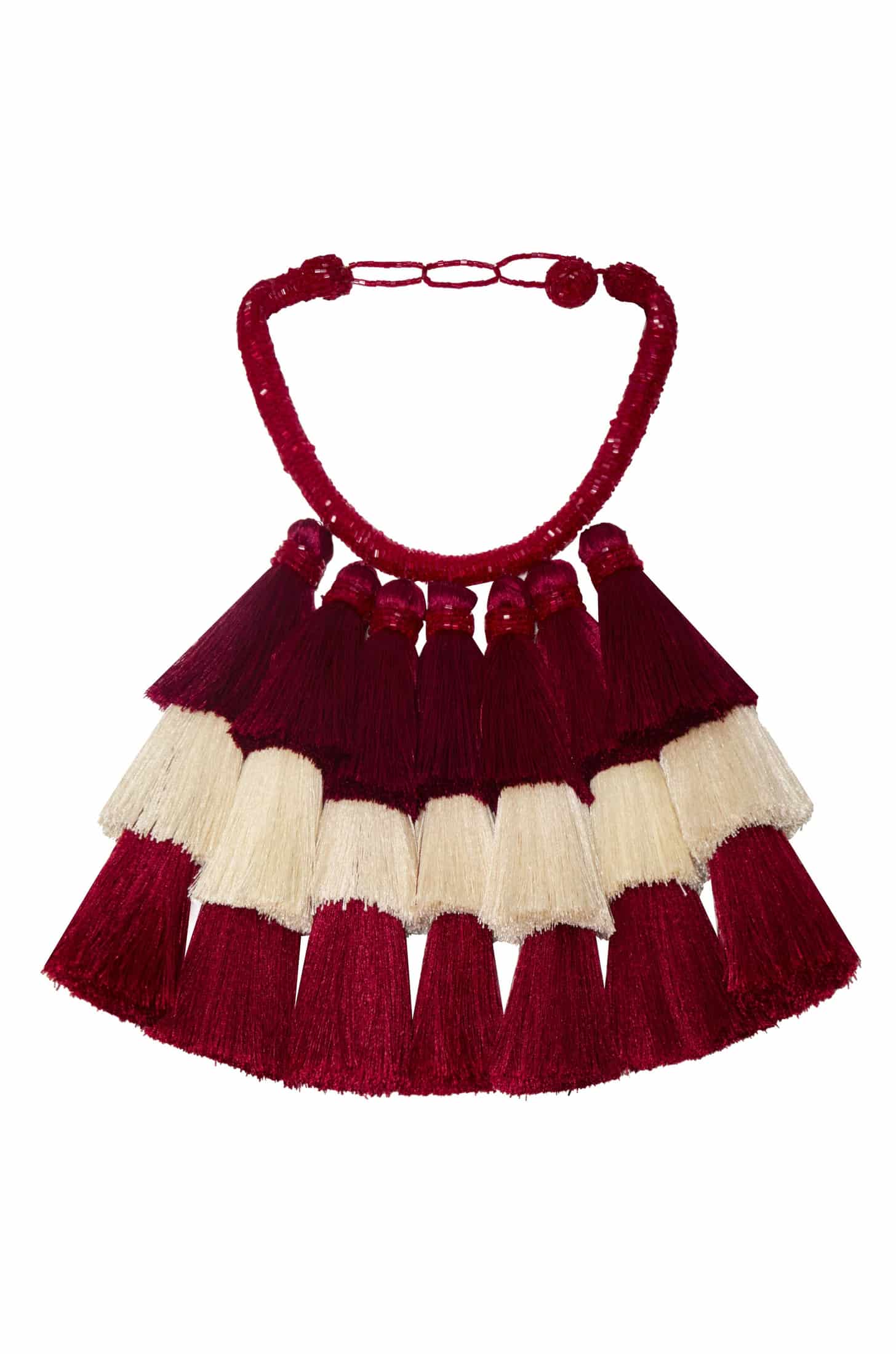Bruma Necklace / Wine & Ivory - miniatura 1