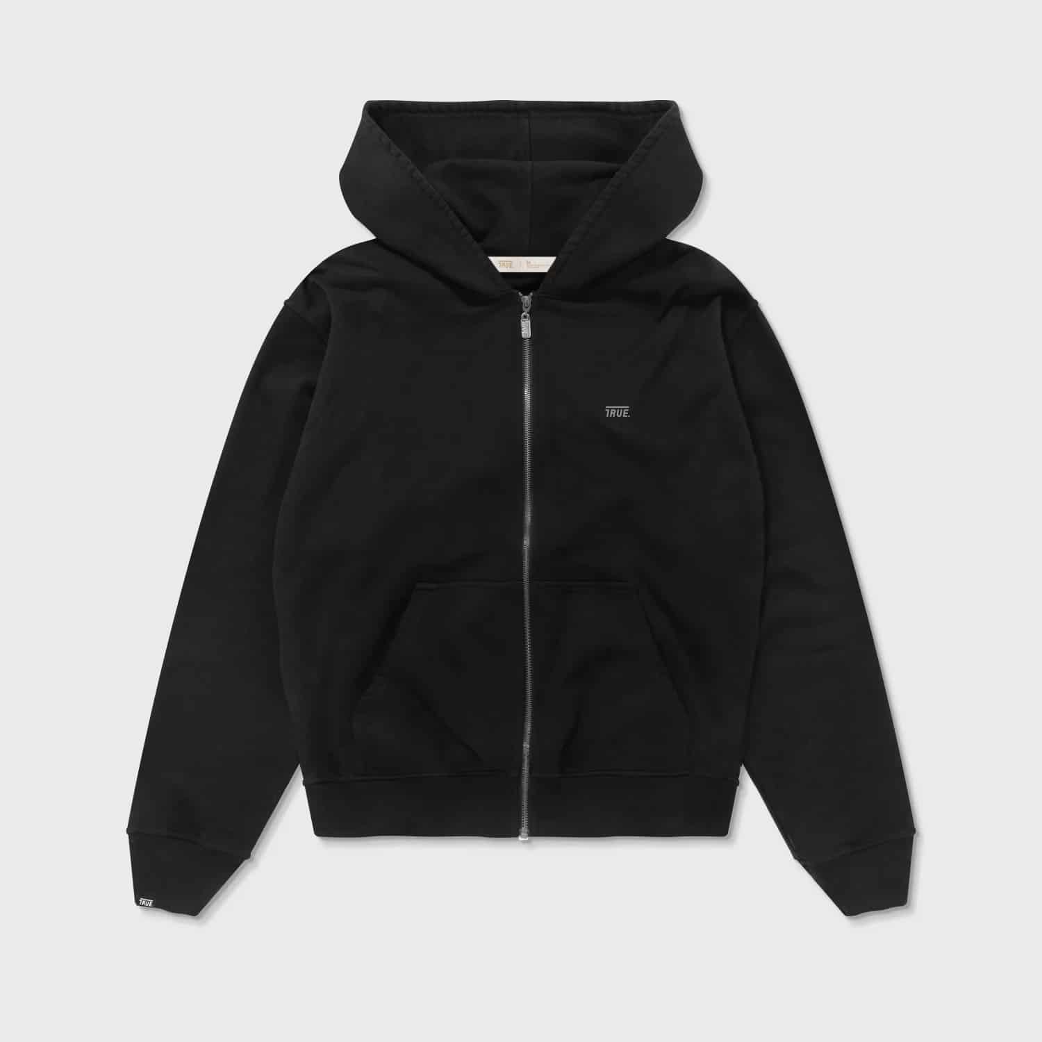 Classic Zipper Hoodie - Black - miniatura 10