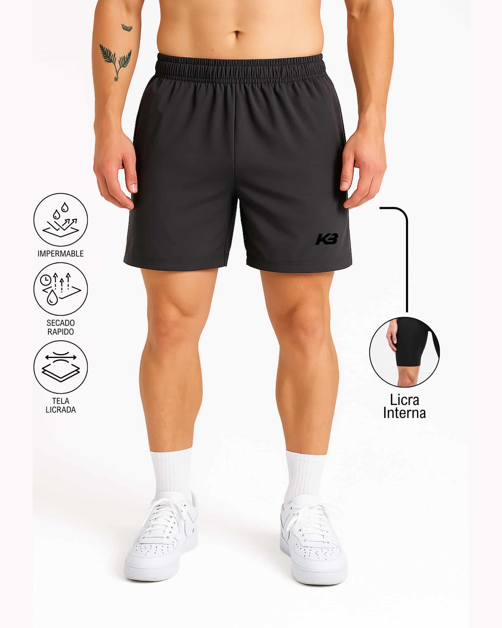 Pantaloneta Con Licra Interna, Medida Perfecta┃KBMEN RF.279 - miniatura 8